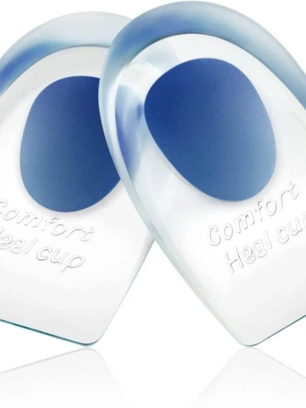 NEW Gel Silicone Heel Cup Pad 1 Pair Unisex Comfort Cushion Insole Shoes Large